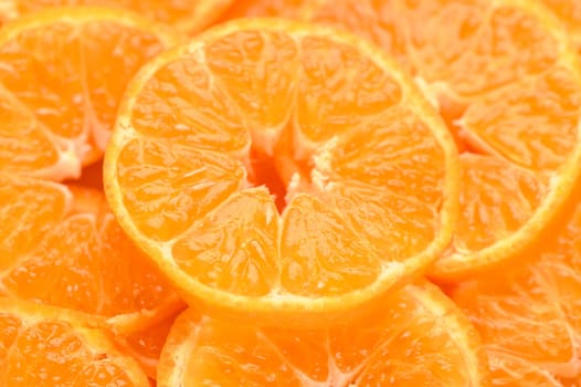 fresh juicy sliced ​​tangerines, background of sliced ​​tangerines 11