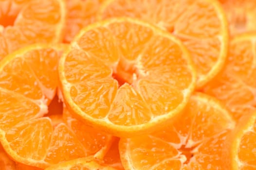 fresh juicy sliced ​​tangerines, background of sliced ​​tangerines 12