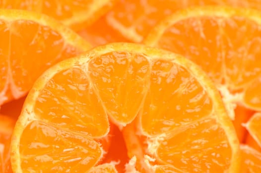 fresh juicy sliced ​​tangerines, background of sliced ​​tangerines 14