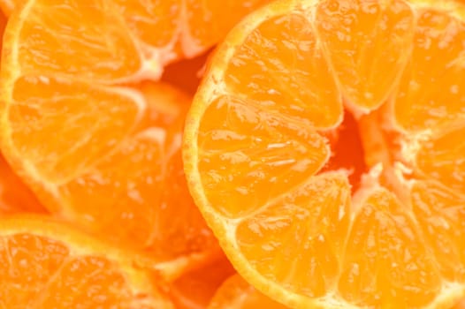 fresh juicy sliced ​​tangerines, background of sliced ​​tangerines 15