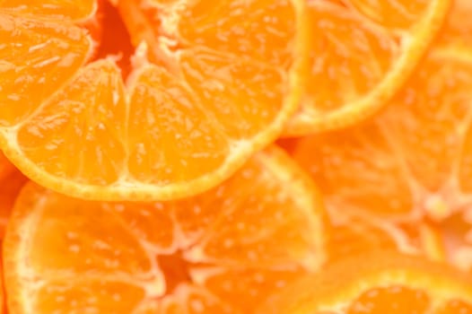 fresh juicy sliced ​​tangerines, background of sliced ​​tangerines 16