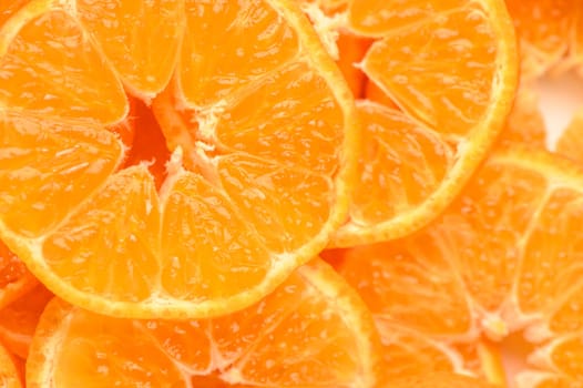 fresh juicy sliced ​​tangerines, background of sliced ​​tangerines 17