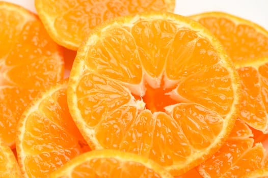 fresh juicy sliced ​​tangerines, background of sliced ​​tangerines 20