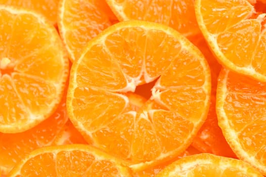 fresh juicy sliced ​​tangerines, background of sliced ​​tangerines 21