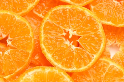 fresh juicy sliced ​​tangerines, background of sliced ​​tangerines 22