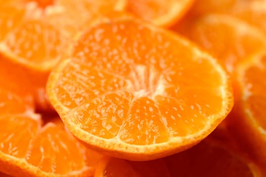 fresh juicy sliced ​​tangerines, background of sliced ​​tangerines 27