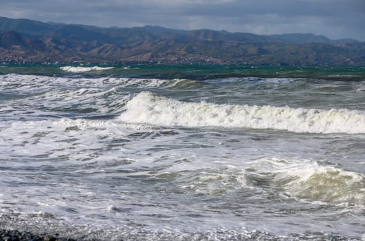 view of the Mediterranean Sea and the mountains of Cyprus during a storm 8