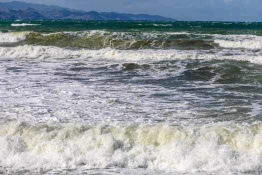 view of the Mediterranean Sea and the mountains of Cyprus during a storm 3