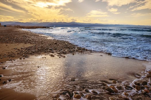 sunny day on the Mediterranean coast