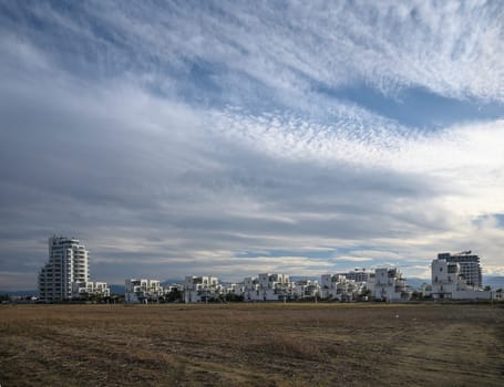 residential complex with white houses and villas on the Mediterranean coast 1