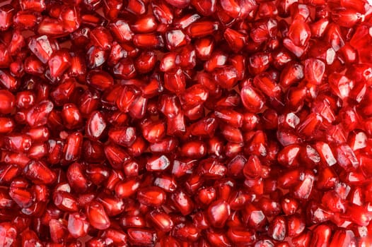 pomegranate seeds as fruit background