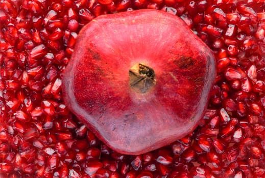 pomegranate seeds as fruit background 1