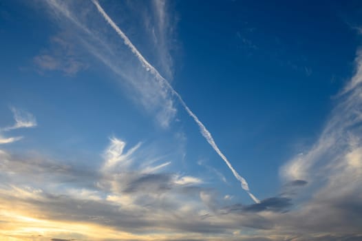 winter sunset sky with clouds in northern cyprus 1