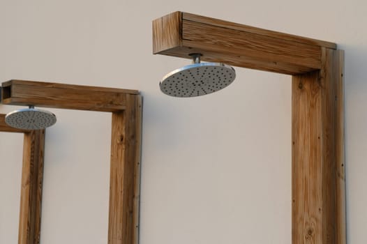 shower head near the pool on the street in a residential complex 3