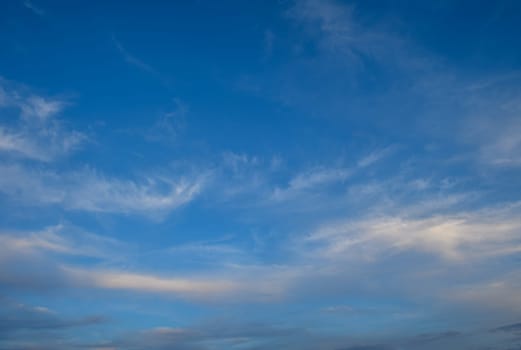 blue winter sky on the island of Cyprus