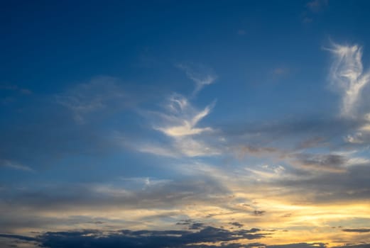 blue winter sky on the island of Cyprus 2