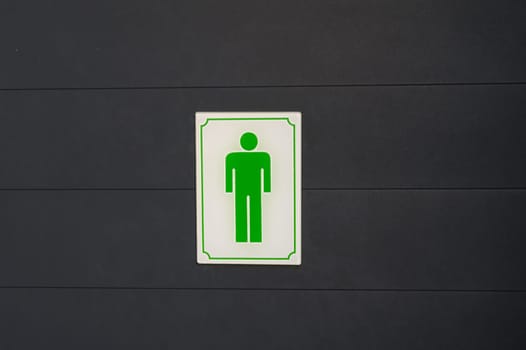 sign on the toilet - for men