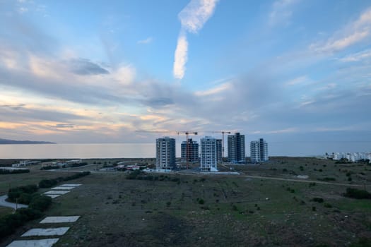 view from the roof of a new residential complex under construction 1