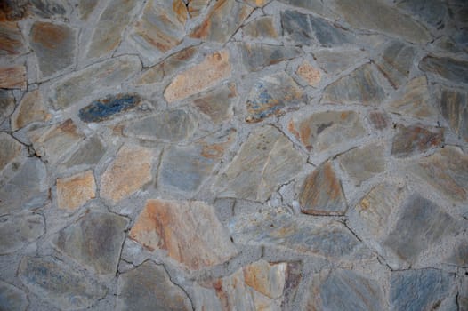 floor covered with natural stone as a background