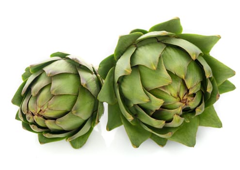 fresh artichoke on white background 5