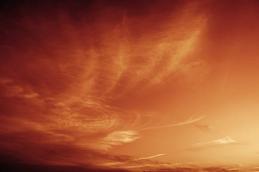 beautiful sky with clouds on the Mediterranean sea 12