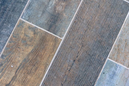 tiles on the floor as a background under the old wood 1