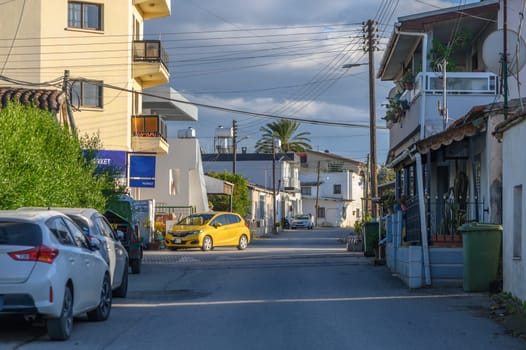 lane in a small Cypriot village in winter 1