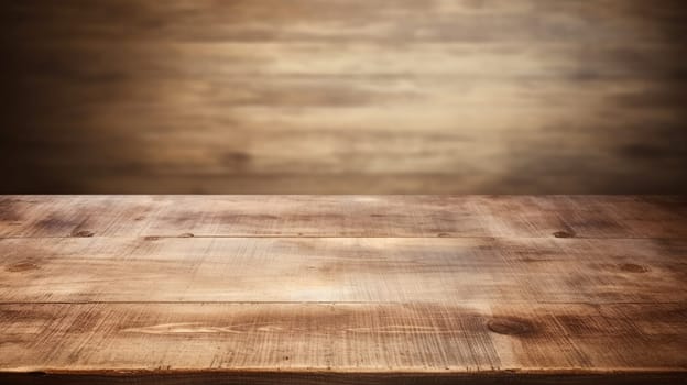 Shabby wooden background texture surface. Wooden board empty table background AI