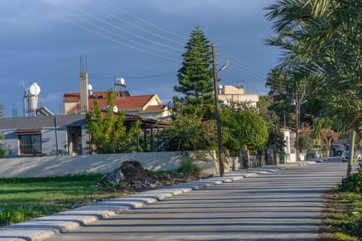 street in a village on the island of Cyprus
