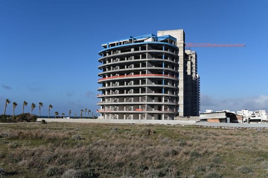 Construction of a residential complex on the Mediterranean coast 1