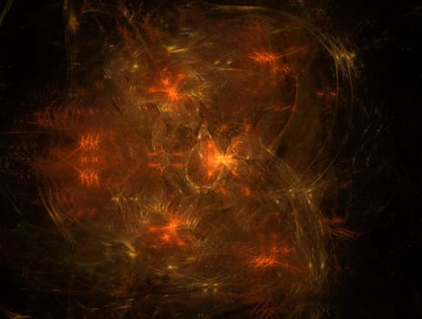 Imaginatory lush fractal texture image abstract background