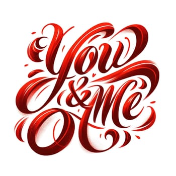 Handwritten lettering valentines day quote for card or poster romantic graphic design. Vellichor.