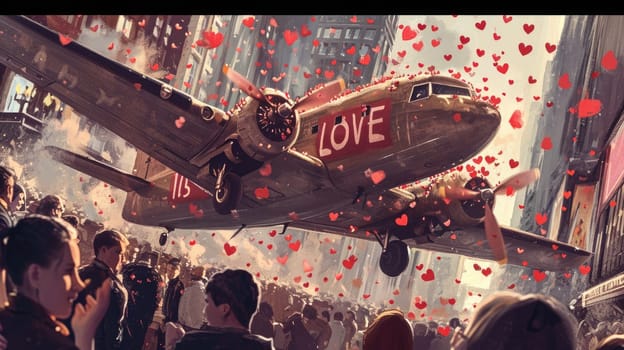 love is in the air, romantic valentines day love pragma concept , make love, not war