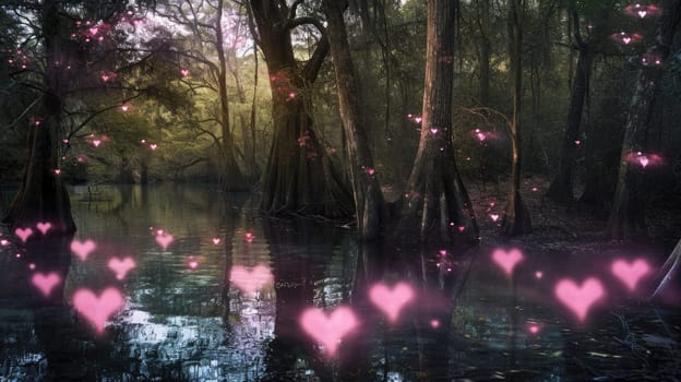 enchanted love forest in the valentines day pragma