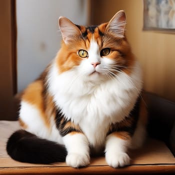 The Quirky Appeal of a Fat Calico Cat