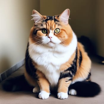 The Quirky Appeal of a Fat Calico Cat