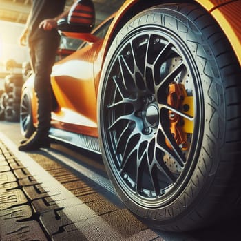 Sports car wheel for the automobile companies