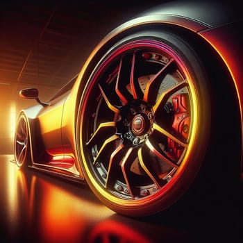 Sports car wheel for the automobile companies