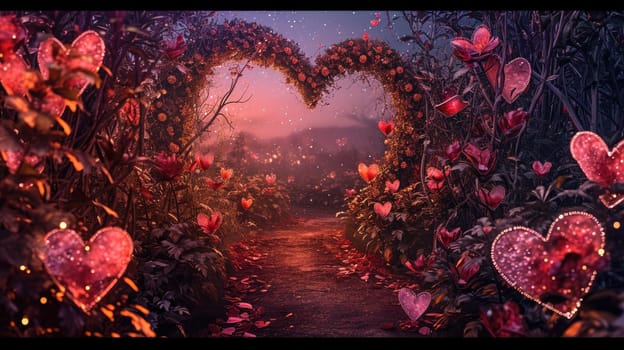 enchanted love forest in the valentines day pragma