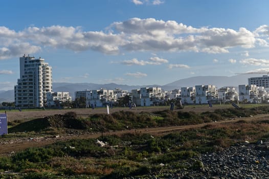 residential complex on the Mediterranean Sea in winter on the island of Cyprus 2
