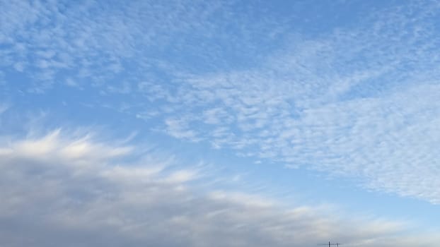 Blue light sky nature white clouds whether background . High quality photo