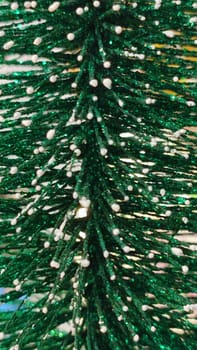 green artificial spruce, cristmas tree. High quality photo