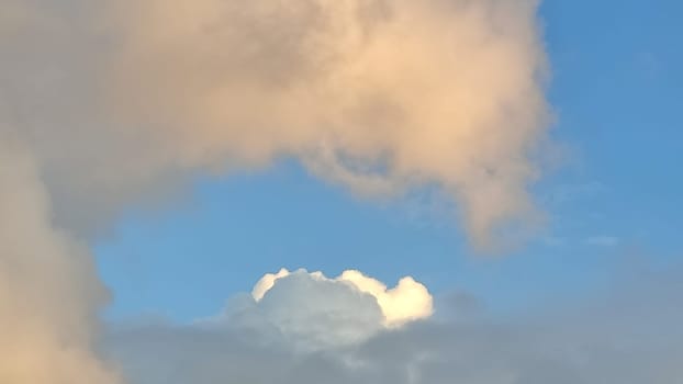 Blue light sky nature white clouds whether background . High quality photo