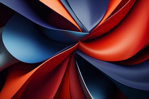 Abstract geometric twisted folds. High quality photo