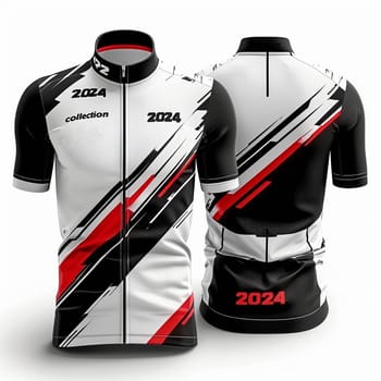The design of mens sportswear. Collection 2024. Top. High quality illustration