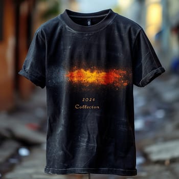 The design of a modern T-shirt. Collection 2024. Space, the future, futurism, galaxies. High quality illustration