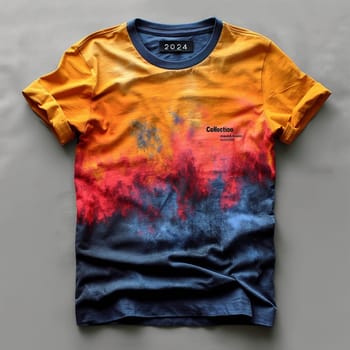 The design of a modern T-shirt. Collection 2024. Space, the future, futurism, galaxies. High quality illustration