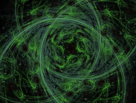 Imaginatory lush fractal texture image abstract background