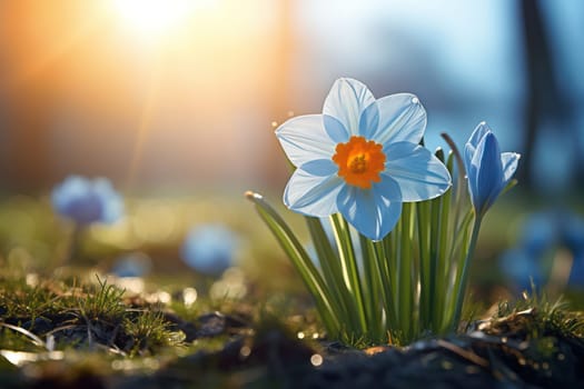 Spring Beauty: A Vibrant Floral Bouquet Blooming in Sunny Meadow