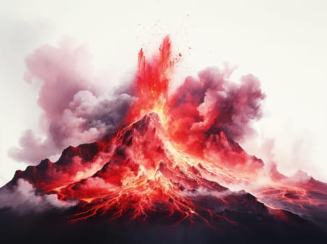 Eruption! Volcano Crater: Lava Landscape, Mountain Explosion.
